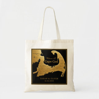 Elegante Cape Cod-huwelijksontvangst Tote Bag
