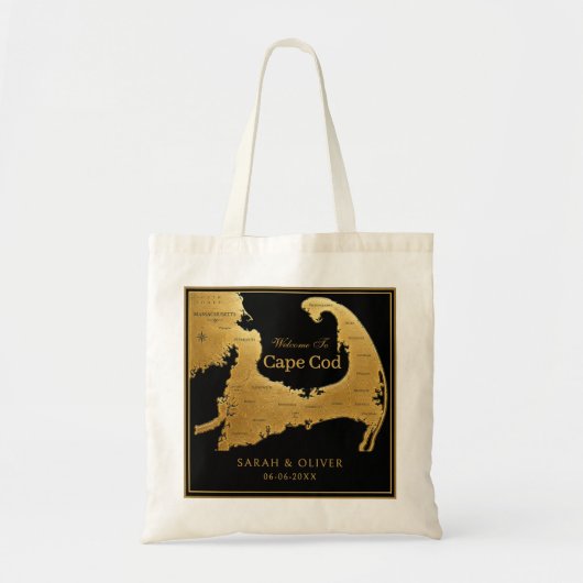 Elegante Cape Cod-huwelijksontvangst Tote Bag (Voorkant)