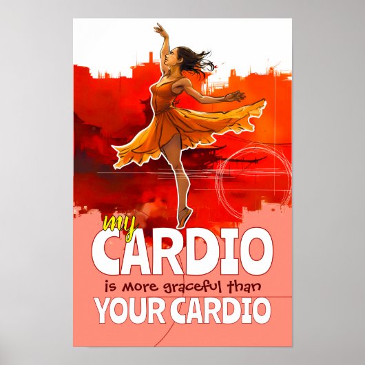 Elegante Cardio Ballet Dans Poster (Voorkant)