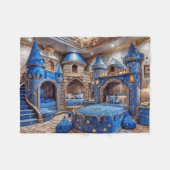 Elegante Castle Rest Speelkamer Luxe Bed Fleece Deken (Voorkant (Horizontaal))
