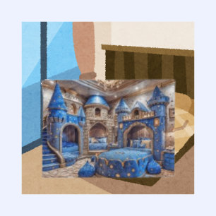 Elegante Castle Rest Speelkamer Luxe Bed Fleece Deken