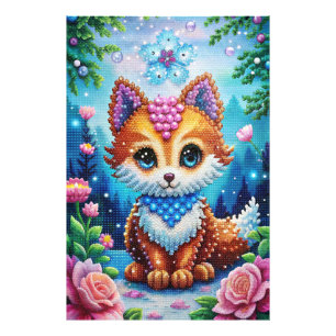 Elegante Cat 5D Diamant Schilderij Kit Boor DIY Mu Foto Afdruk