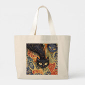 Elegante Cat Canvas tas (Achterkant)