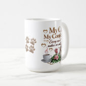 Elegante Cat Comfort Mok – 15 oz Classic Gift (Voorkant rechts)