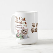 Elegante Cat Comfort Mok – 15 oz Classic Gift (Voorkant links)