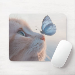 Elegante Cat Lover Muismat met Butterfly Design