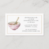 Elegante Cateraar Whisky Spoon Spatula Utensils Visitekaartje (Achterkant)