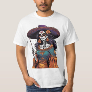 Elegante Catrina - Día de los Muertos Art T-shirt