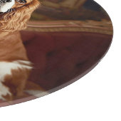 Elegante Cavalier King Charles Gepersonaliseerde G Snijplank (Hoek)