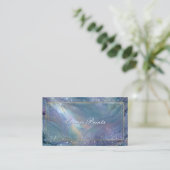 Elegante Celestial Galaxy Alcohol Ink Visitekaartje (Staand voorkant)
