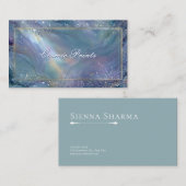 Elegante Celestial Galaxy Alcohol Ink Visitekaartje (Voorkant / Achterkant)