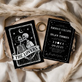 Elegante Celestial Lovers Tarot Kaart bruiloft