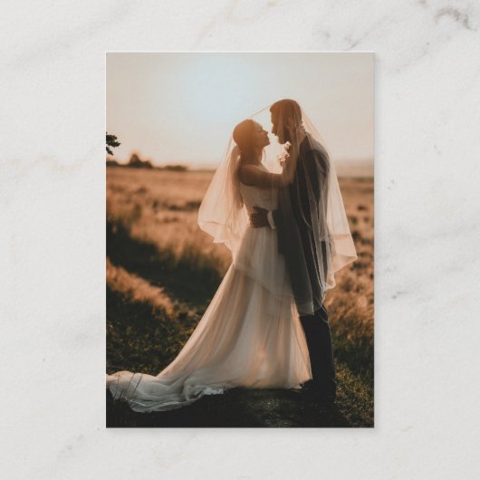 Elegante Celestial QR Code Black Wedding Details Informatiekaartje (Achterkant)