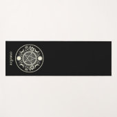 Elegante Celestial Sun Moon gepersonaliseerd Yogamat (Voorkant (horizontaal))