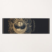 Elegante Celestial Sun Moon gepersonaliseerd Yogamat (Voorkant (horizontaal))