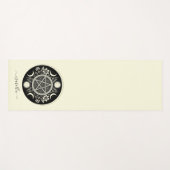 Elegante Celestial Sun Moon gepersonaliseerd Yogamat (Voorkant (horizontaal))