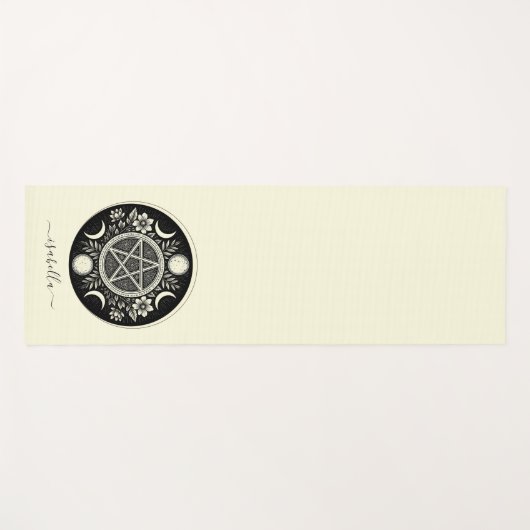 Elegante Celestial Sun Moon gepersonaliseerd Yogamat (Voorkant (horizontaal))