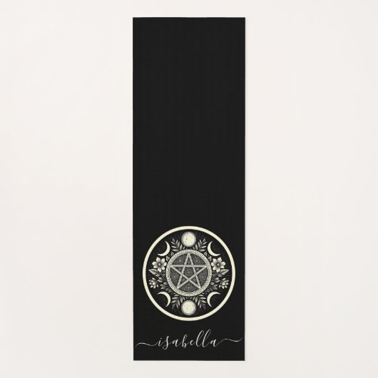 Elegante Celestial Sun Moon gepersonaliseerd Yogamat (Voorkant)