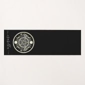 Elegante Celestial Sun Moon gepersonaliseerd Yogamat (Voorkant (horizontaal))
