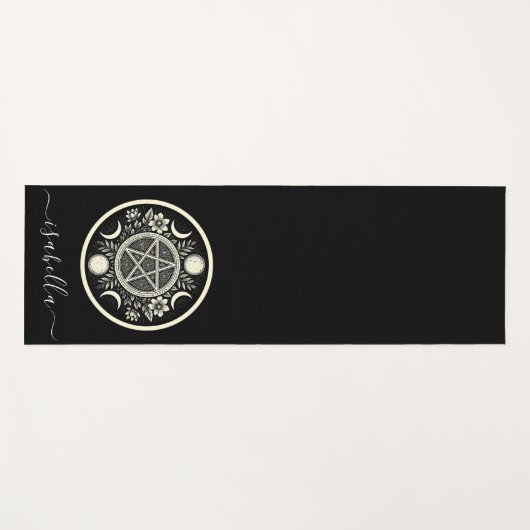 Elegante Celestial Sun Moon gepersonaliseerd Yogamat (Voorkant (horizontaal))