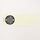 Elegante Celestial Sun Moon gepersonaliseerd Yogamat (Achterkant (horizontaal))