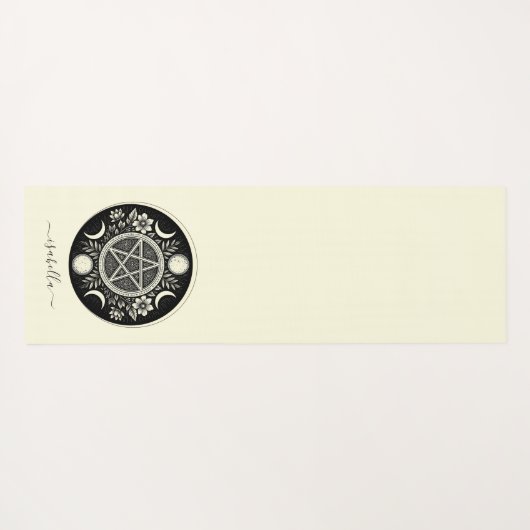 Elegante Celestial Sun Moon gepersonaliseerd Yogamat (Achterkant (horizontaal))