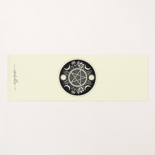Elegante Celestial Sun Moon gepersonaliseerd Yogamat (Voorkant (horizontaal))