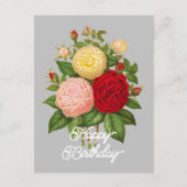 Elegante  Céline Forestier Roos Verjaardag Briefkaart (Voorkant)