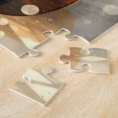 Elegante cello in een slecht verlichte studio legpuzzel (Zijkant)