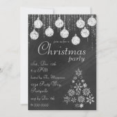 Elegante Chalkboard Kerst Uitnodigingen (Voorkant)