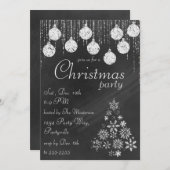 Elegante Chalkboard Kerst Uitnodigingen (Voorkant / Achterkant)