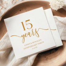 Elegante Champagne 15de trouwjubileum