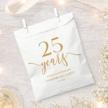 Elegante Champagne 25ste bruiloft Jubileum