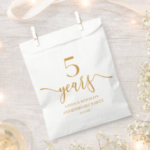 Elegante Champagne 5e bruiloft Jubileum