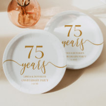 Elegante Champagne 75ste bruiloft Jubileum