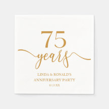 Elegante Champagne 75ste bruiloft Jubileum