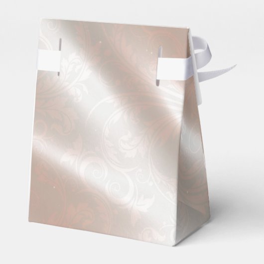 Elegante Champagne bruiloft Bedankdoosjes (Achterkant)