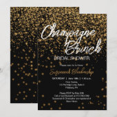 Elegante Champagne Brunch Vrijgezellenfeest Gold B Kaart (Voorkant / Achterkant)