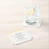 Elegante champagne bubbels oudejaarsavond kartonnen onderzetters (Insitu)