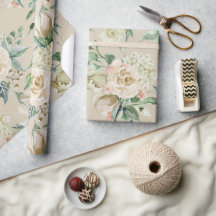 Elegante Champagne Crème Bloemige Botanische Bruil