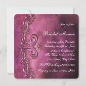 Elegante champagne- en cupcake-bruiloftsdouche kaart (Achterkant)