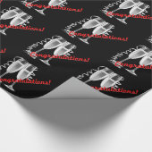 Elegante champagne geschenkverpakking cadeaupapier (Hoek)