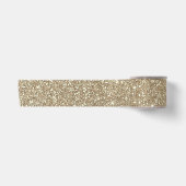 Elegante Champagne Glitter Sparkle Glam Satijnen Lint (Voorkant)