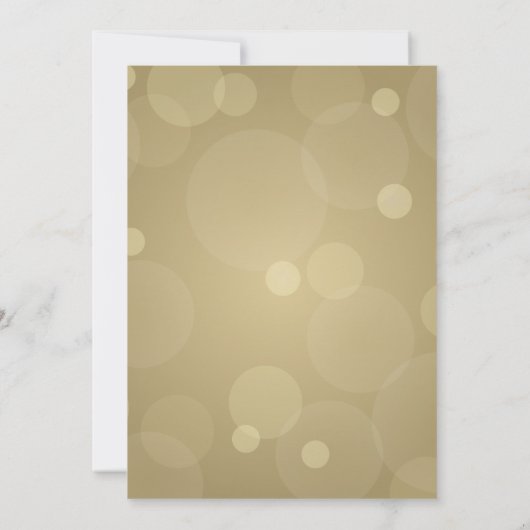 Elegante Champagne Goud en Zwart Bruiloft Kaart (Achterkant)