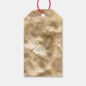  Elegante Champagne Gouden Glam Cadeaulabel (Voorkant)