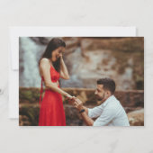 Elegante champagne toast foto verlovingsfeest kaart (Achterkant)