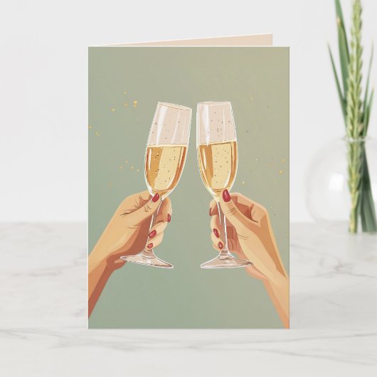 Elegante champagne toast viering (Voorkant)