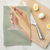 Elegante champagne toast viering theedoek (Quarter Fold)