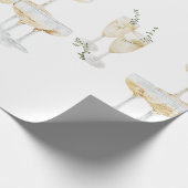 Elegante Champagne trouwrol Cadeaupapier (Hoek)