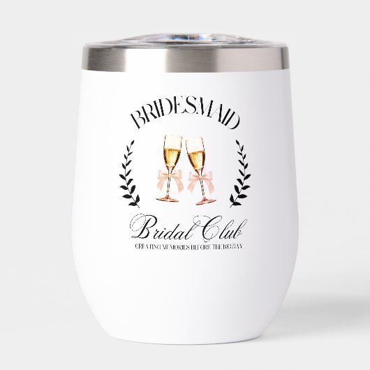 Elegante champagneglazen Bruidsclub  (Voorkant)